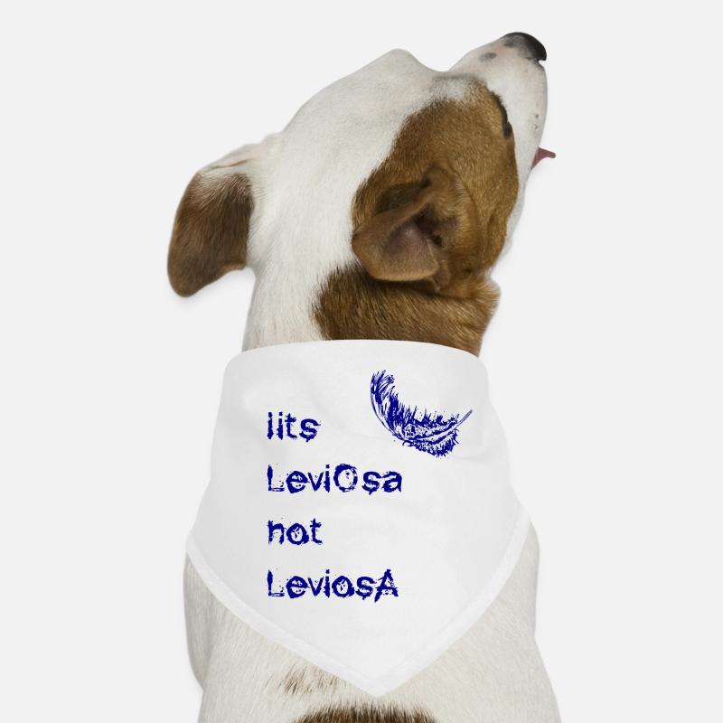 leviosa feather blue Dog Bandana
