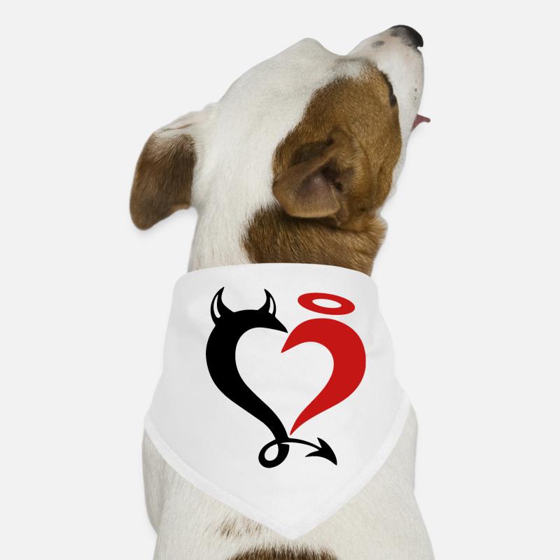 Angel and devil lovers. Dog Bandana