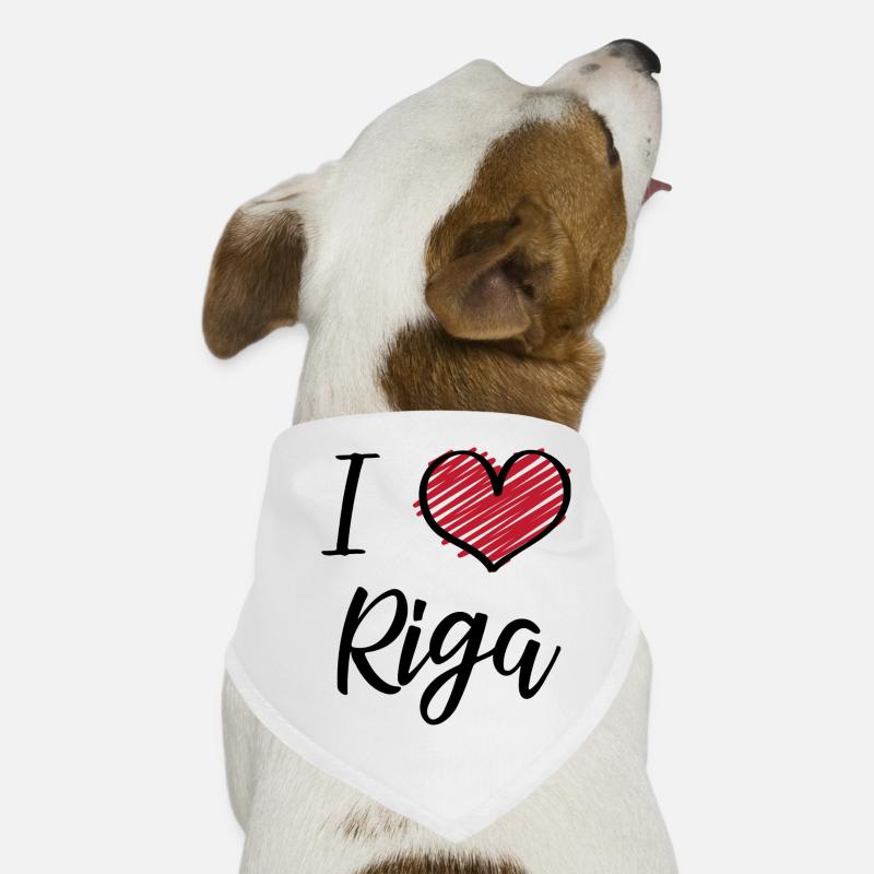 J’aime Riga Bandana pour chien