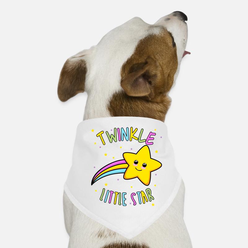 Funkelnder kleiner Stern Regenbogen Hunde-Bandana