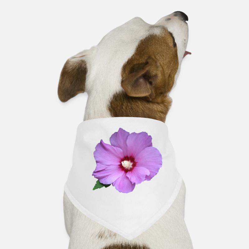Fleur rose rose Guimauve rose Bandana pour chien