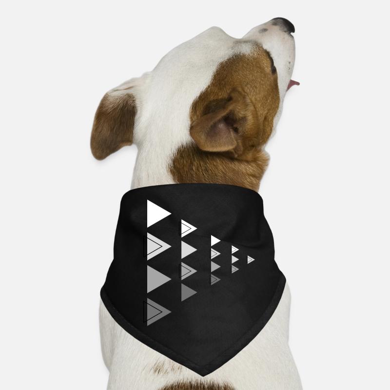 Triangles Gray Horizontal Arrow Decoration Dog Bandana