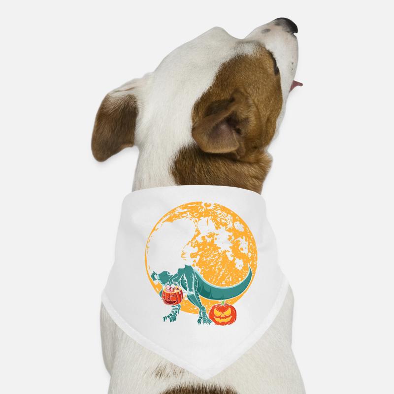 Halloween Dinosaurier Kürbis Hunde-Bandana