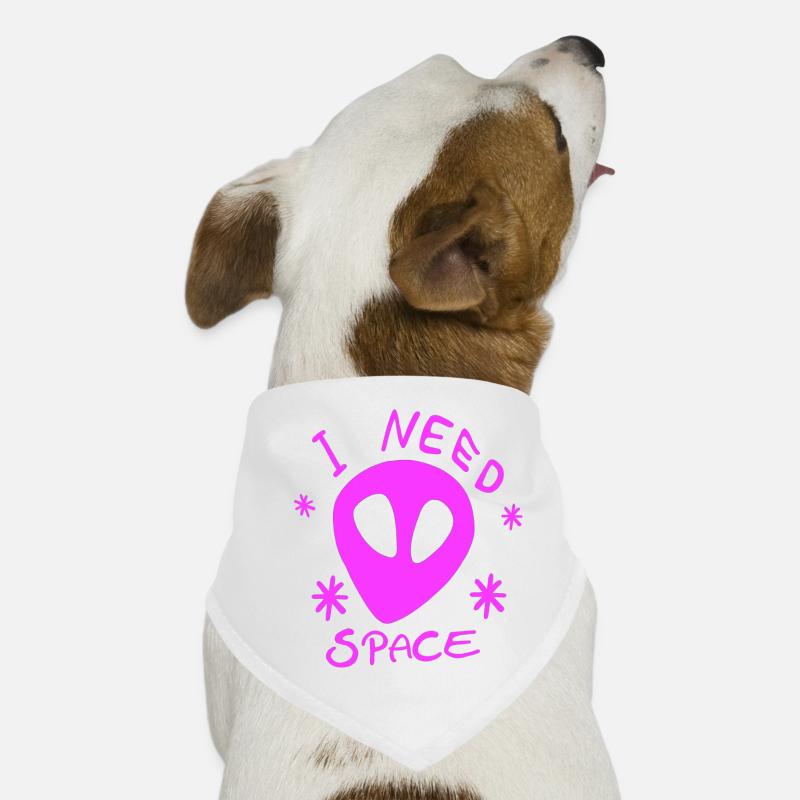 Alien pink I NEED SPACE Space Universe Galaxy Dog Bandana