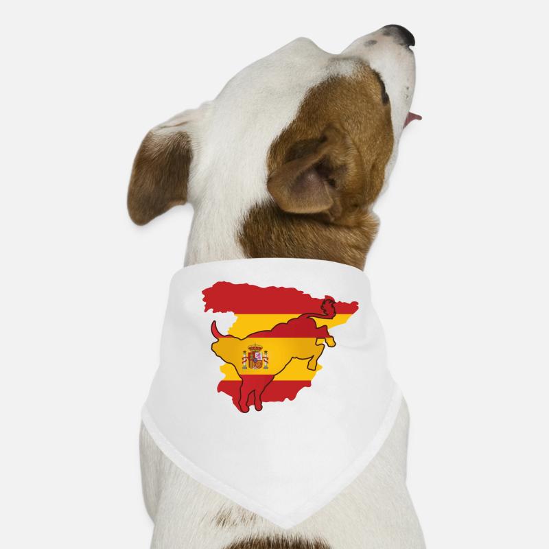 spain flag Spain gift Spanish bull Dog Bandana