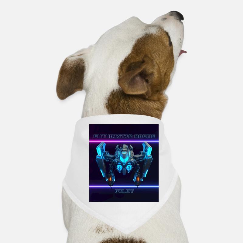 Pilote de drone futuriste 2 Bandana pour chien