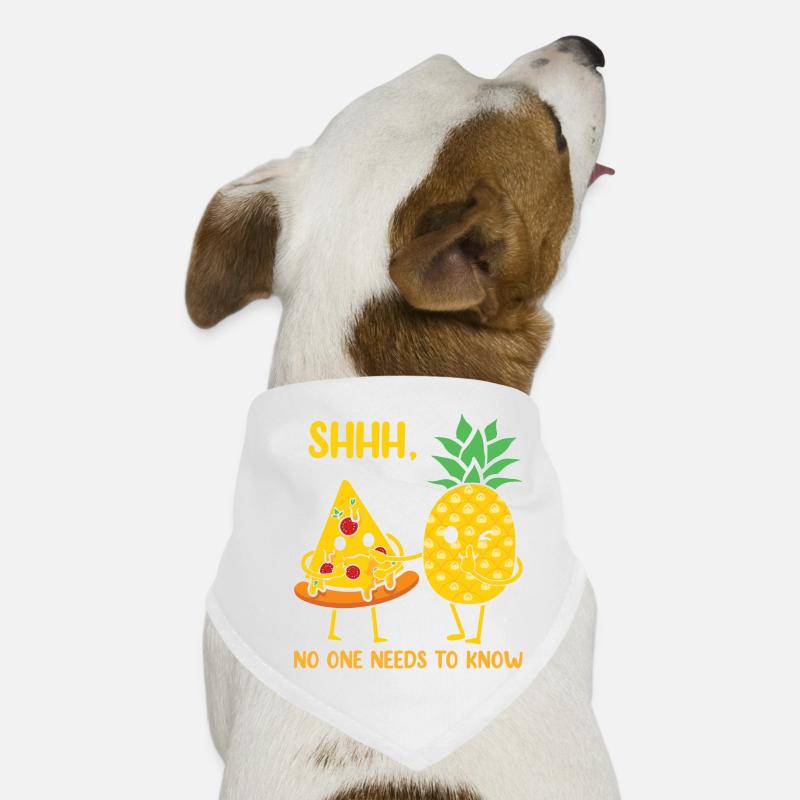 Pizza à l’ananas Hawaii Pizza drôle Bandana pour chien