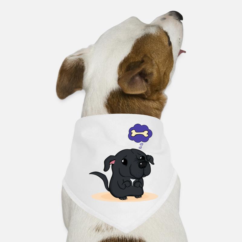 Staffy - Hunde-Bandana - Weiß