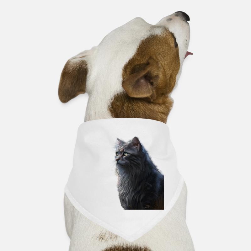 Chats guerriers - Rayures grises Bandana pour chien