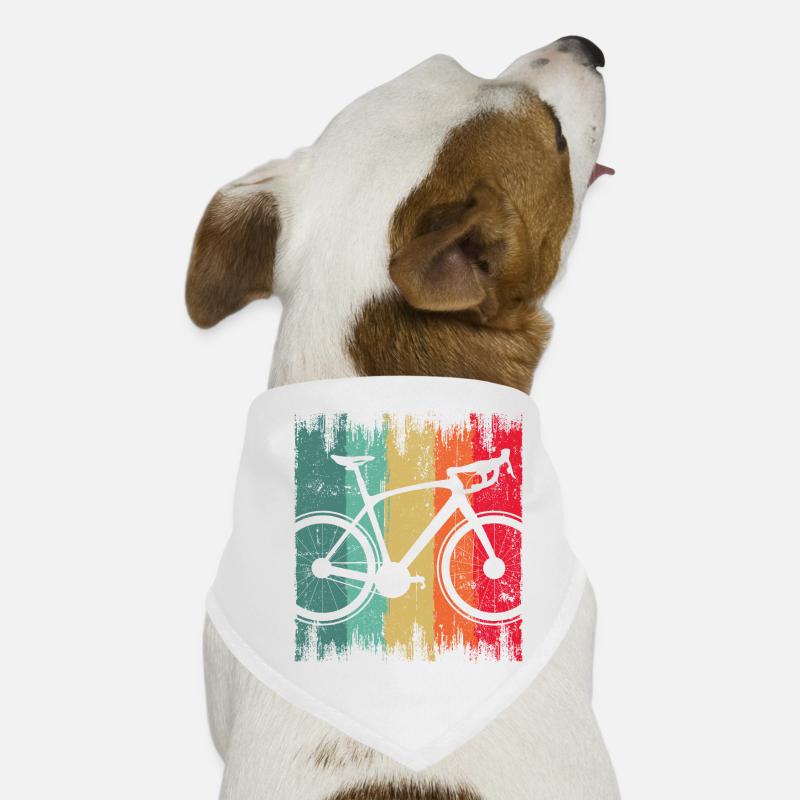 Rainbow Graffiti Bike Silhouette Dog Bandana