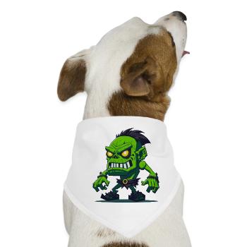 Totem des Zombies - Hunde-Bandana - Weiß - Vorne