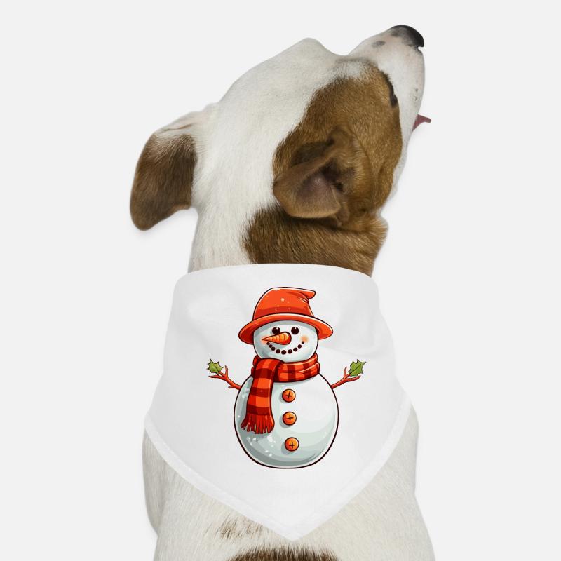 Schneemann Hunde-Bandana