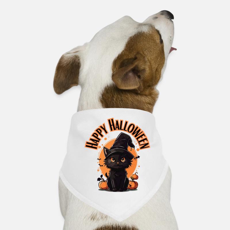 Happy Halloween Cat Hunde-Bandana