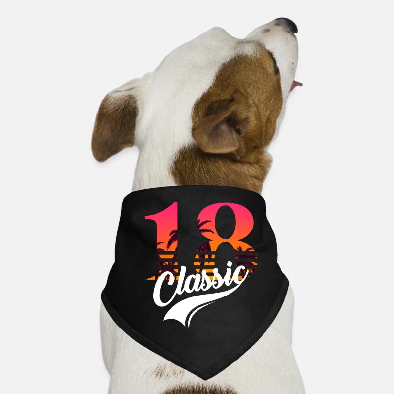 Numéro 18- 18ème anniversaire Bandana pour chien