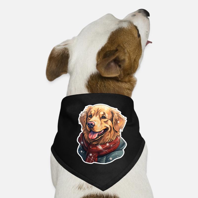 Golden Retriever avec écharpe et veste Bandana pour chien