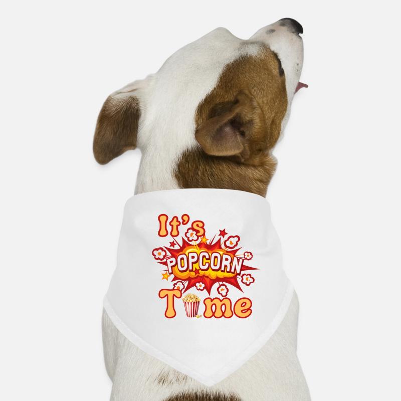 C’est l’heure du pop-corn ! Bandana pour chien