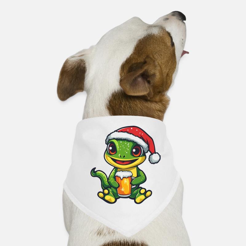 Echse Weihnachten Bier Hunde-Bandana