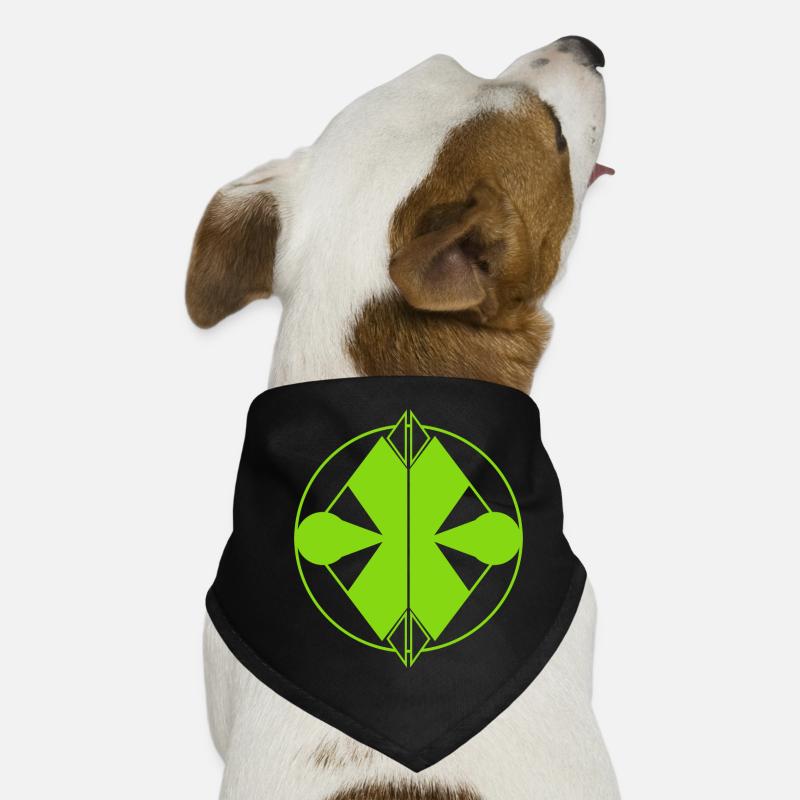 Modern Green Logo – Natural & Abstract Balance Dog Bandana