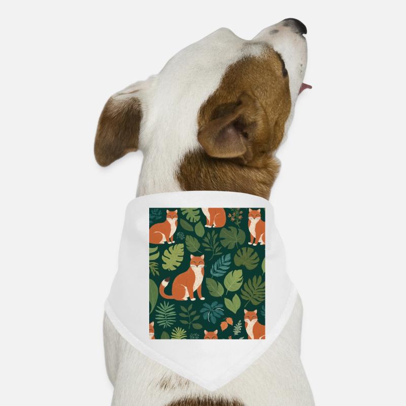 A fox among the leaves Dog Bandana