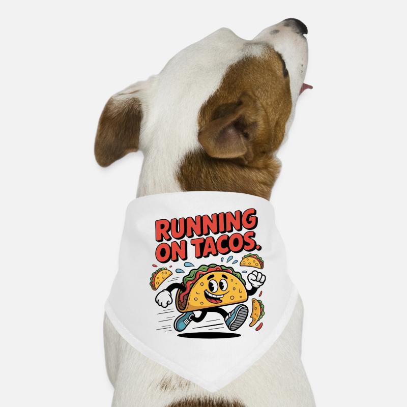 Running taco animation for fun and exercise Dog Bandana