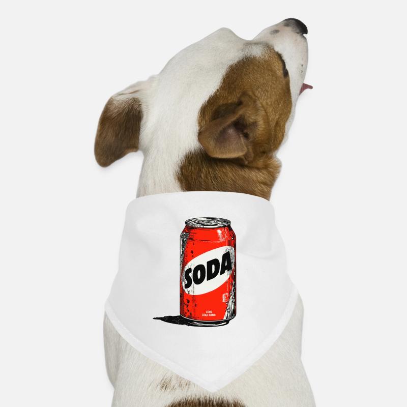 Red Soda Can Hunde-Bandana