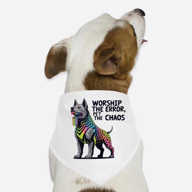 Neon Abyssal Dog Illustration Dog Bandana