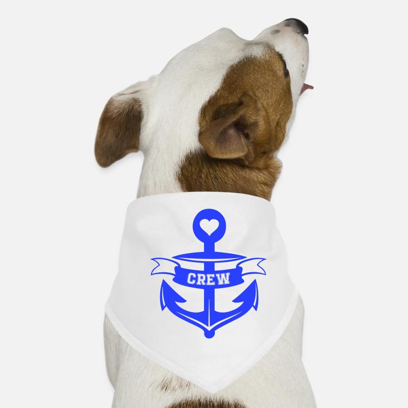 Heart Anchor Crew Emblem Dog Bandana