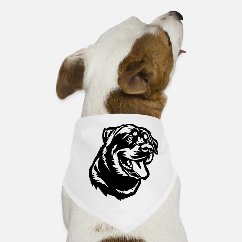 Rottweiler Kopf Hunde-Bandana