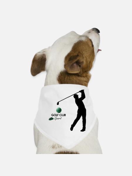 Golf - Hunde-Bandana - Weiß