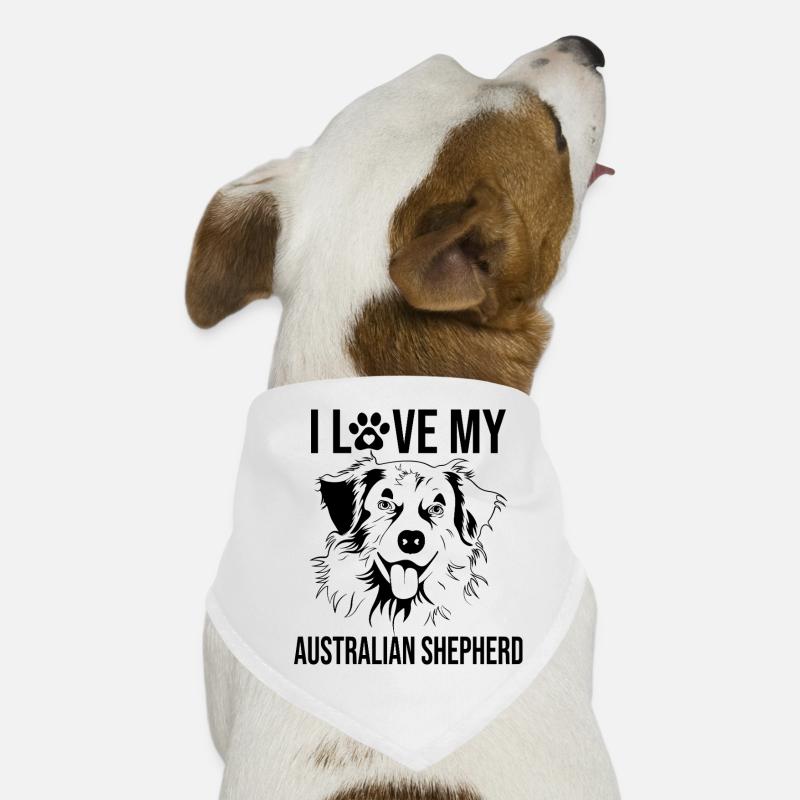 I love my Australian Shepherd Dog Bandana