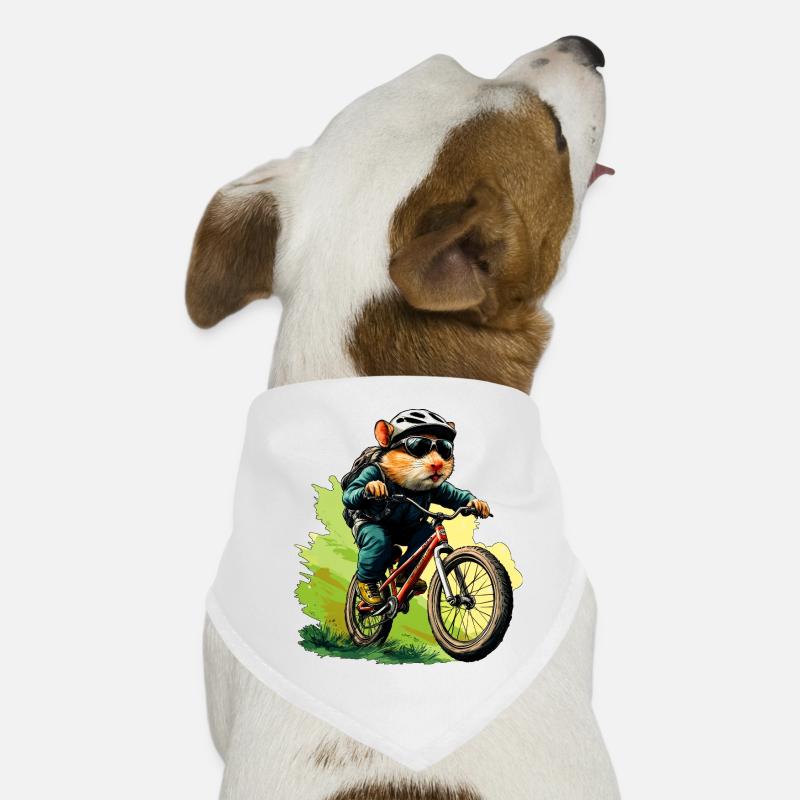 Hamster VTT / Hamster cycliste Bandana pour chien