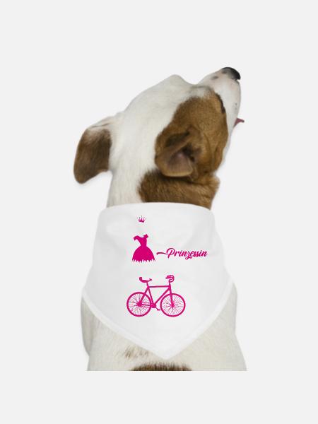 Kunstrad, Kunstradfahren, Hallenradsport - Hunde-Bandana - Weiß - Vorne