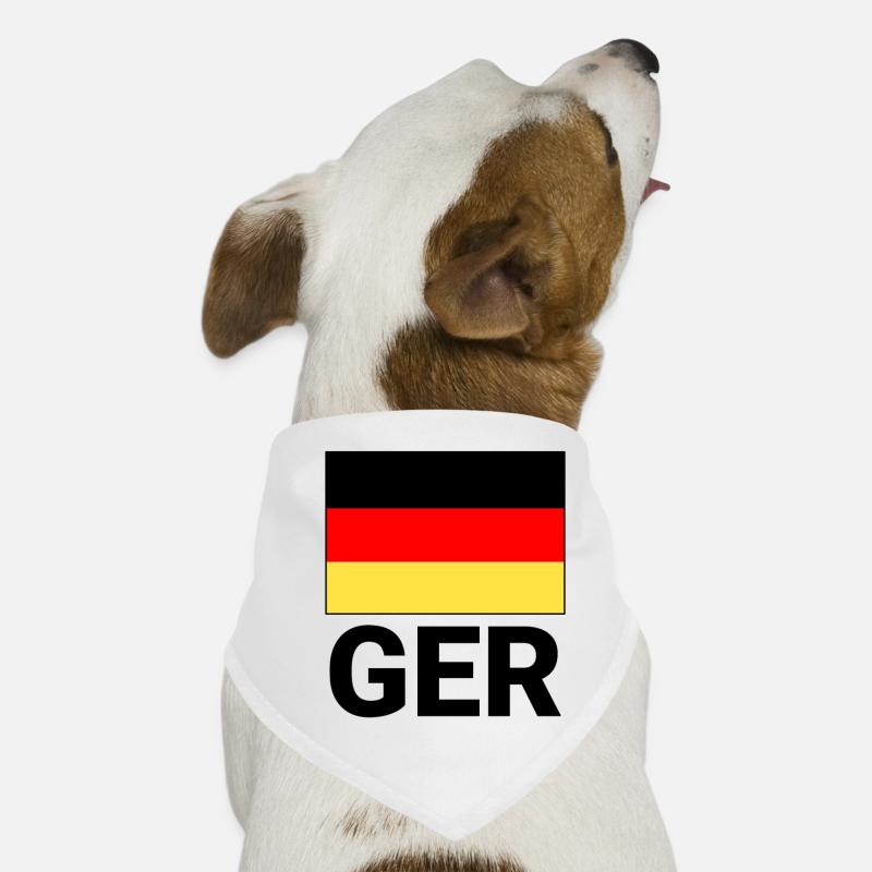Germany flag with CEFR abbreviation Dog Bandana