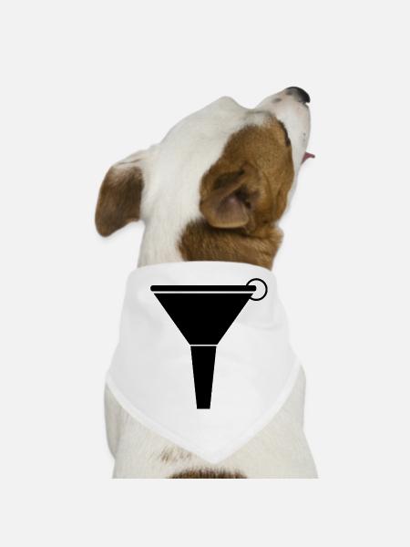 Funnel - Dog Bandana - white - Front