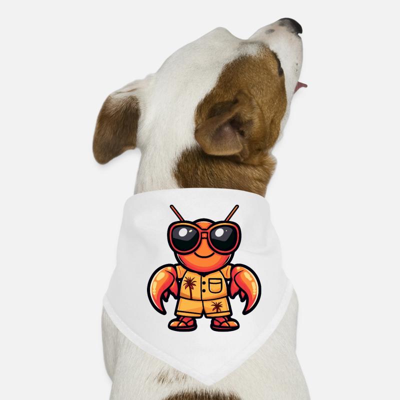 Hummer Krebs Comic Urlaub Hunde-Bandana