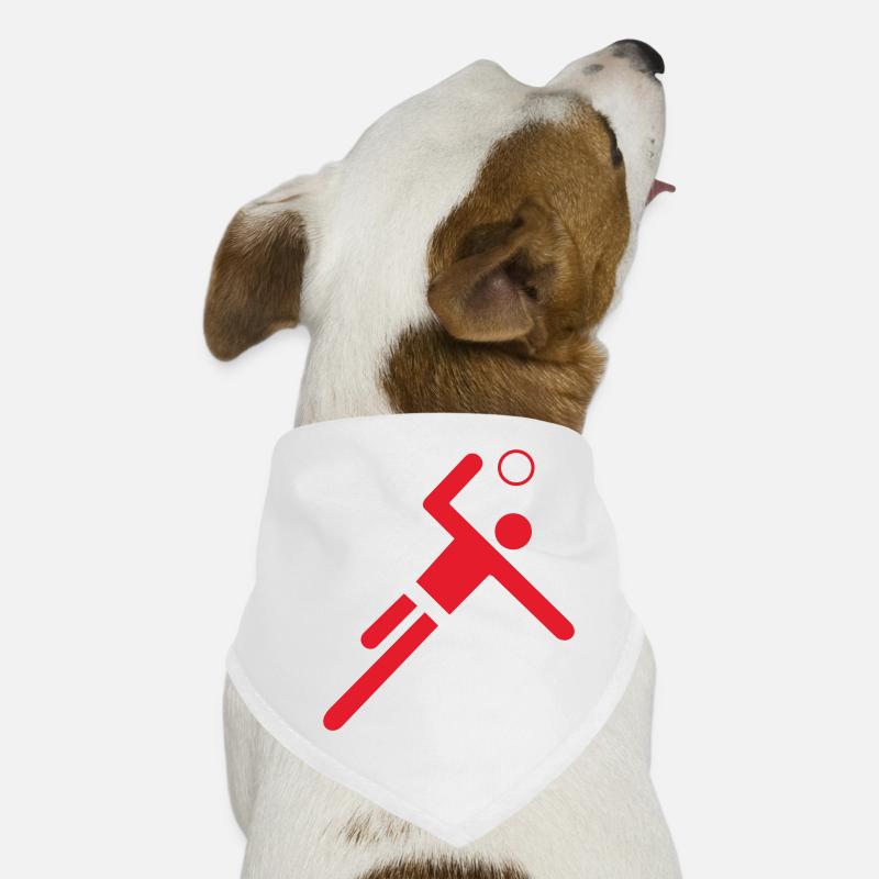 Joueur de handball rouge Bandana pour chien