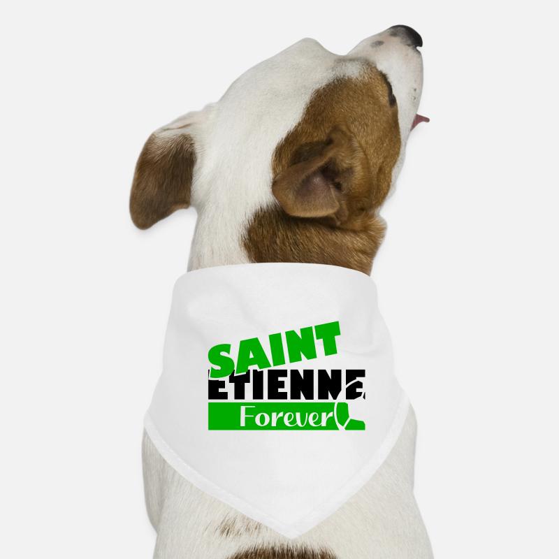 Saint Etienne Forever Bold Logo Tee - Bandana pour chien - blanc
