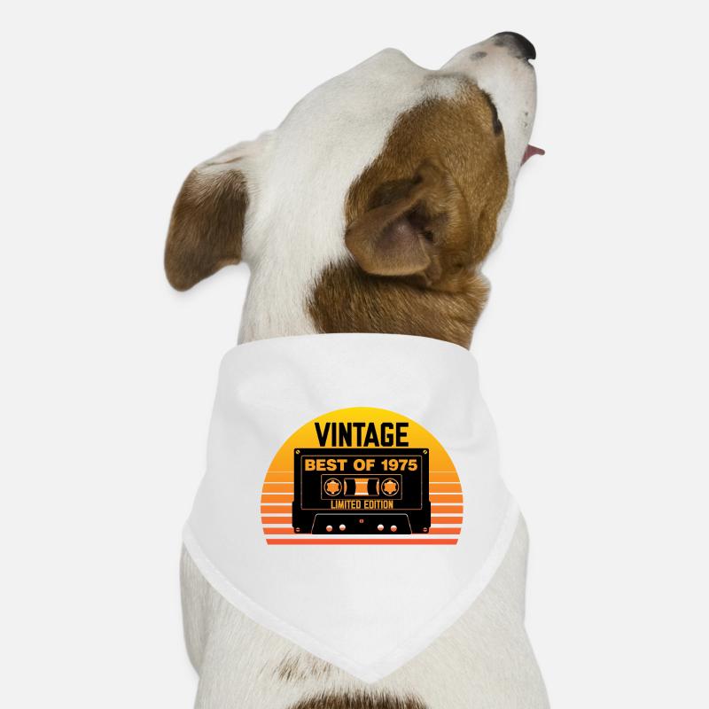Cassette Retro Vintage 1975 Édition Limitée Bandana pour chien
