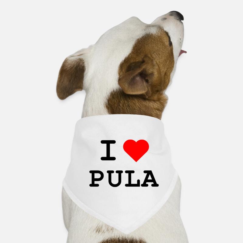 J’aime Pula - Ich liebe Pula Bandana pour chien