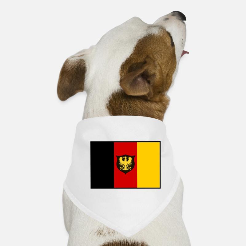 Drapeau de l’aigle NoirRedGold Shield Bandana pour chien