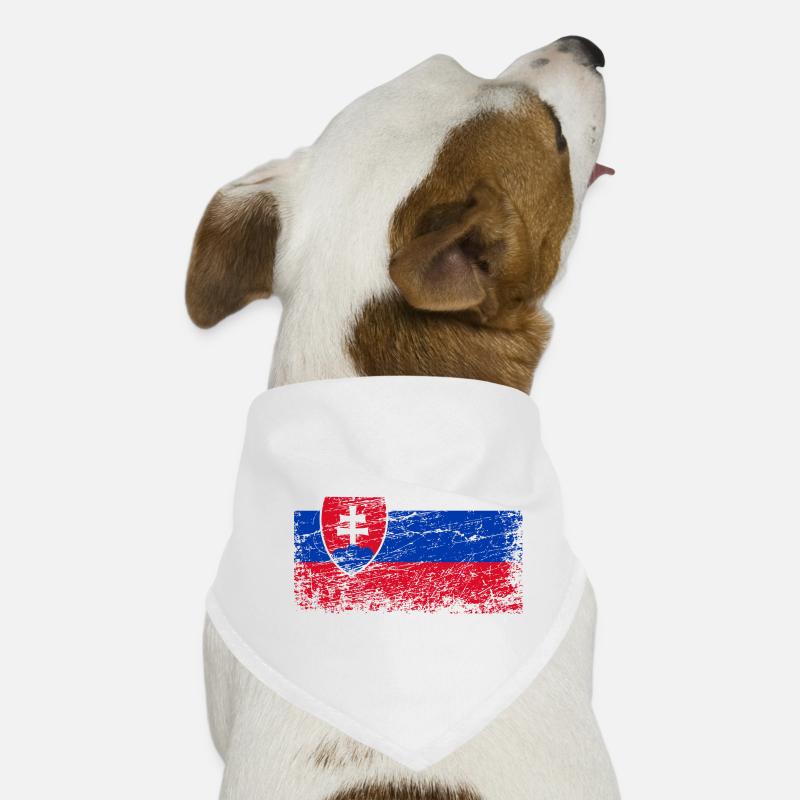 Drapeau de la Slovaquie Aspect utilisé Bandana pour chien