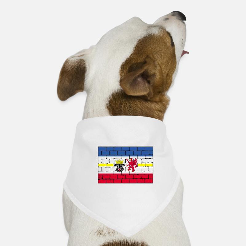 Drapeau drapeau Mecklembourg-Poméranie occidentale Bandana pour chien