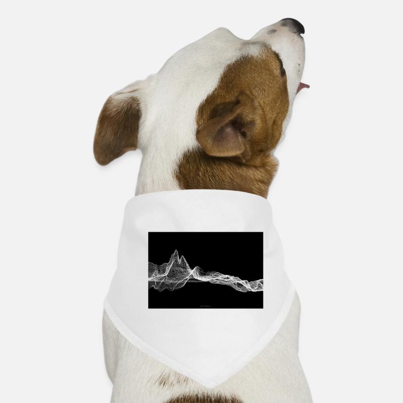 Digital Matterhorn P - Hunde-Bandana - Weiß