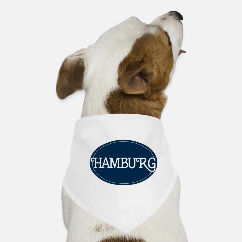 Logo du tour de Hambourg Typographie Bandana pour chien