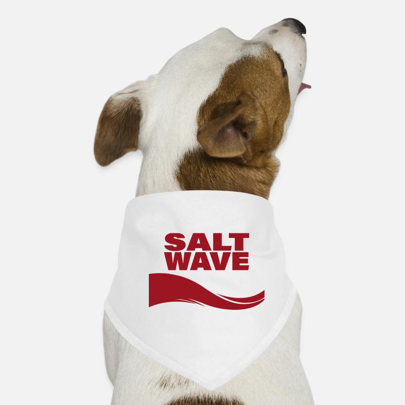 SALT WAVE - Hunde-Bandana - Weiß