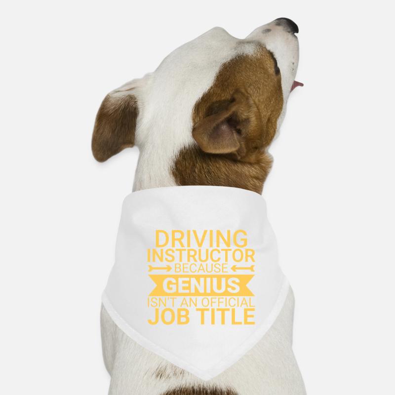 Driving Instructor Genius Drive Tutor Hunde-Bandana