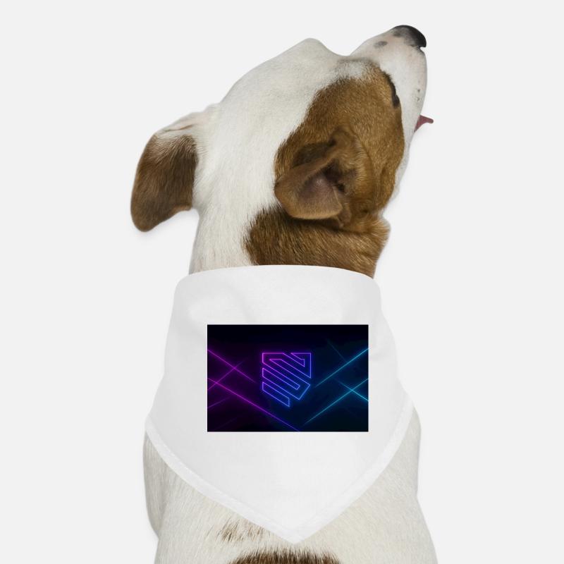 Neon Geometry Glow Dog Bandana