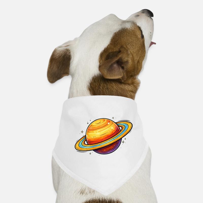 Planète Saturne Bandana pour chien