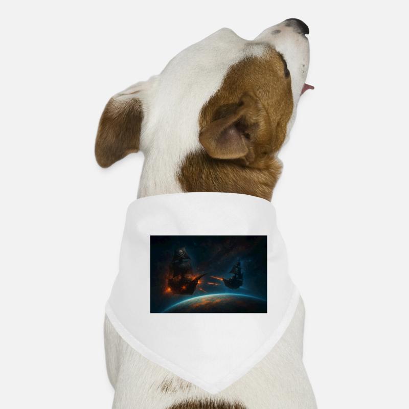 Cosmic Privateers in Space Duel Dog Bandana