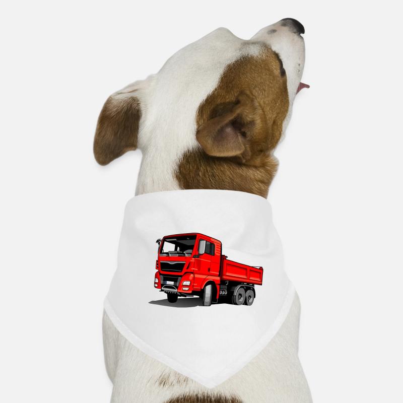 LKW rot Hunde-Bandana